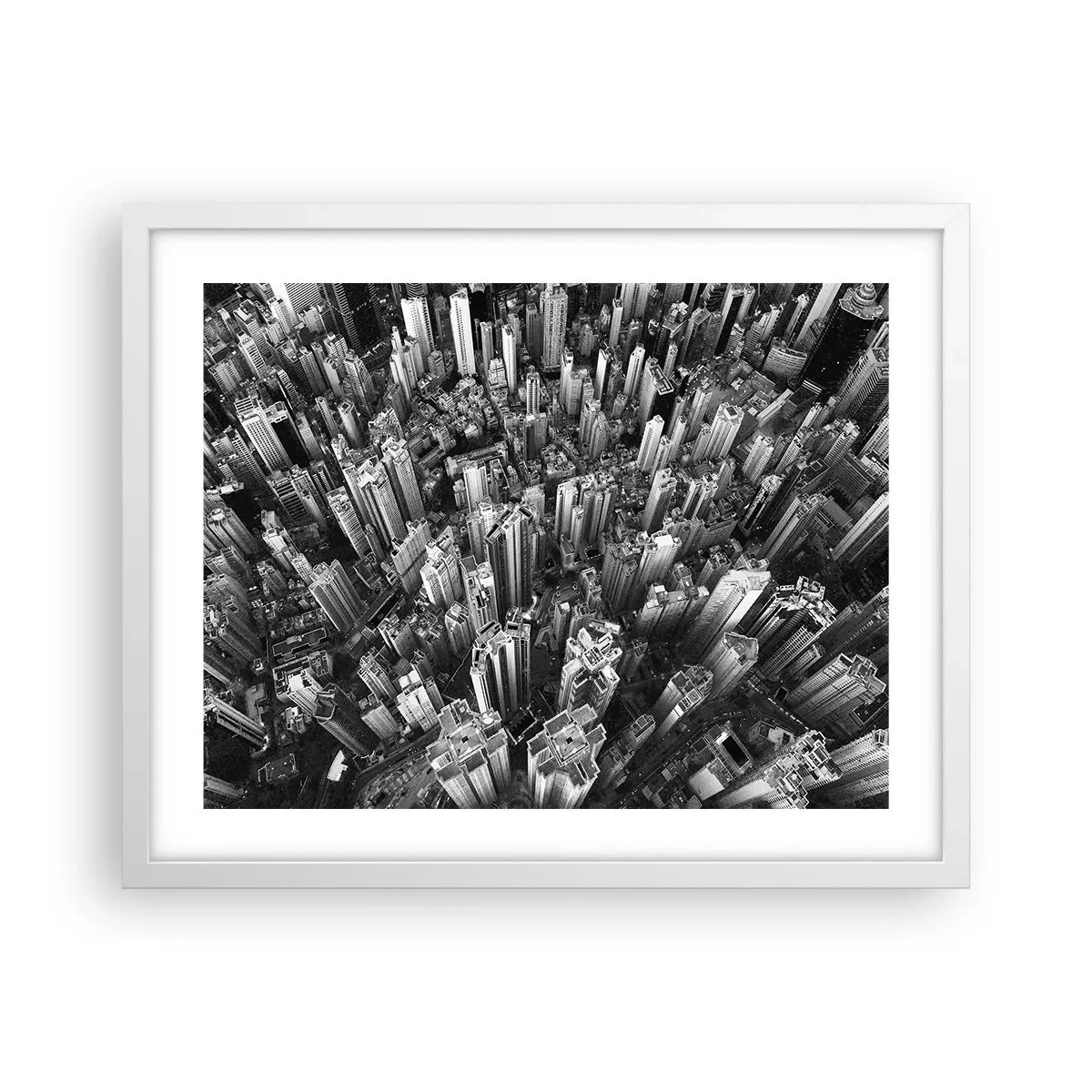 Poster in einem weißen Rahmen - Immer höher und höher - 50x40 cm