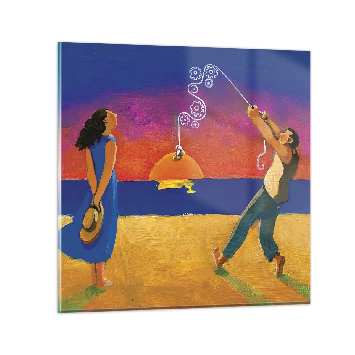 Glasbild - Bild auf glas - Mehr als ein Sternchen vom Himmel - 50x50 cm