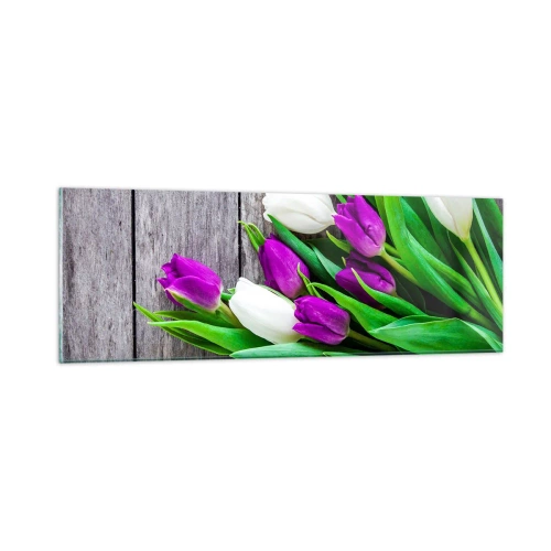 Glasbild - Bild auf glas - Am Tag der Frühlingsferien - 90x30 cm