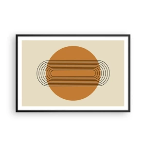 Poster in einem schwarzem Rahmen - Perfekter Plan - 91x61 cm