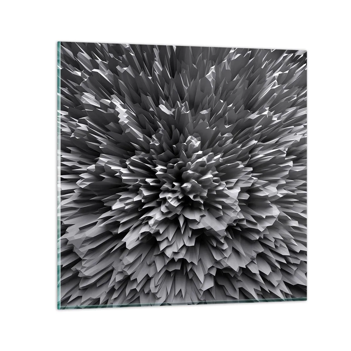 Glasbild - Bild auf glas - Härter kann es nicht werden - 40x40 cm