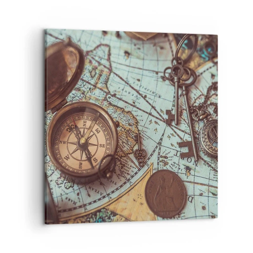 Bild auf Leinwand - Leinwandbild - Für den Abenteurer - 50x50 cm