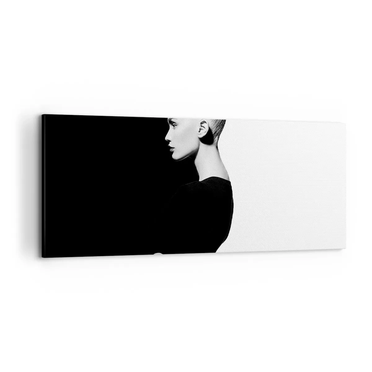 Bild auf Leinwand - Leinwandbild - Einfach eine Frau - 100x40 cm