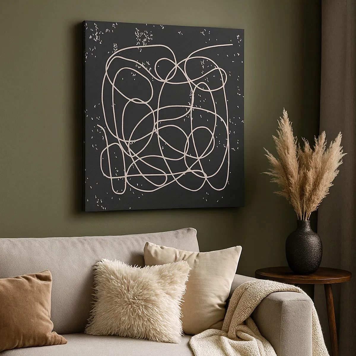 Bild auf Leinwand - Leinwandbild - Wandernde, umherschweifende Gedanken - 30x30 cm