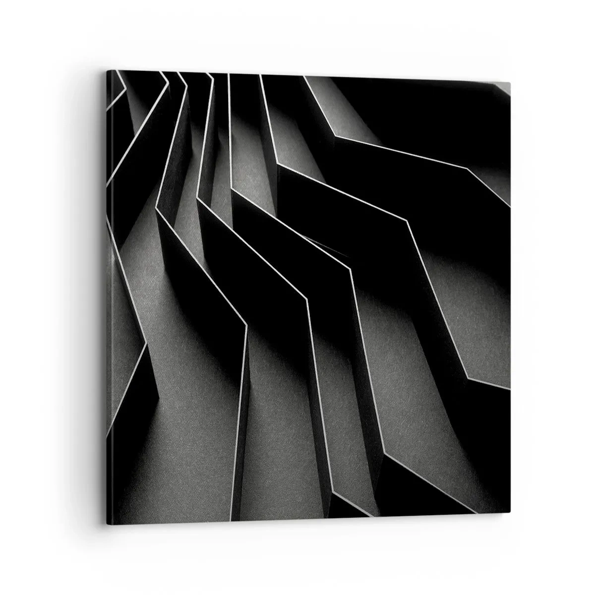 Bild auf Leinwand - Leinwandbild - Räumliche Ordnung - 70x70 cm