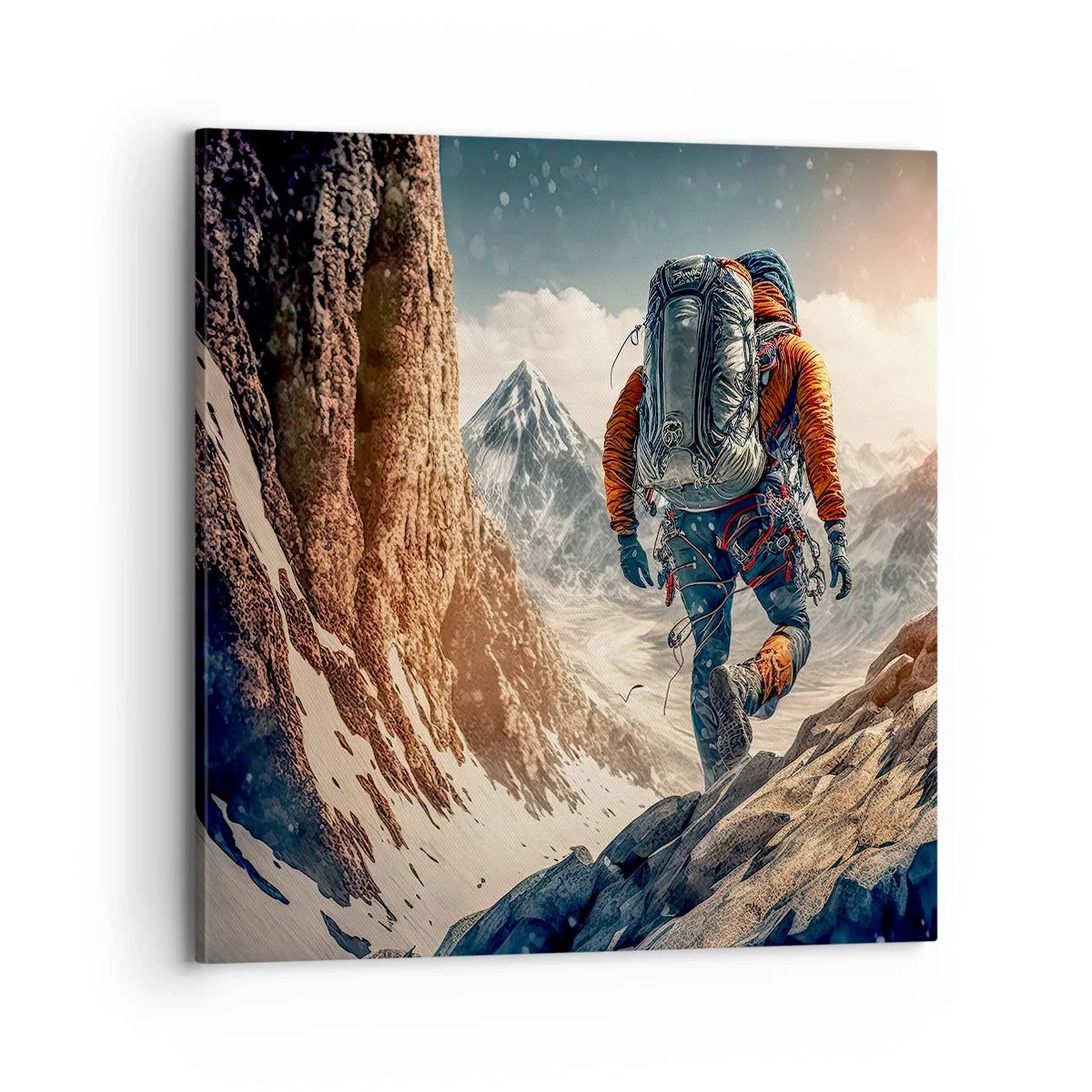 Bild auf Leinwand - Leinwandbild - Einsamer Krieger - 70x70 cm