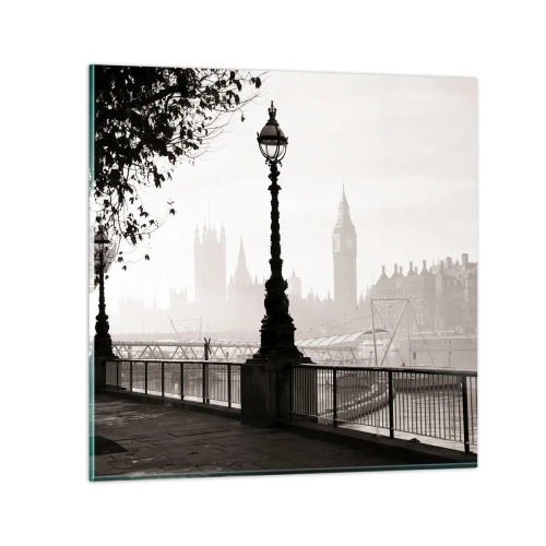 Glasbild - Bild auf glas - Londoner Morgen - 30x30 cm