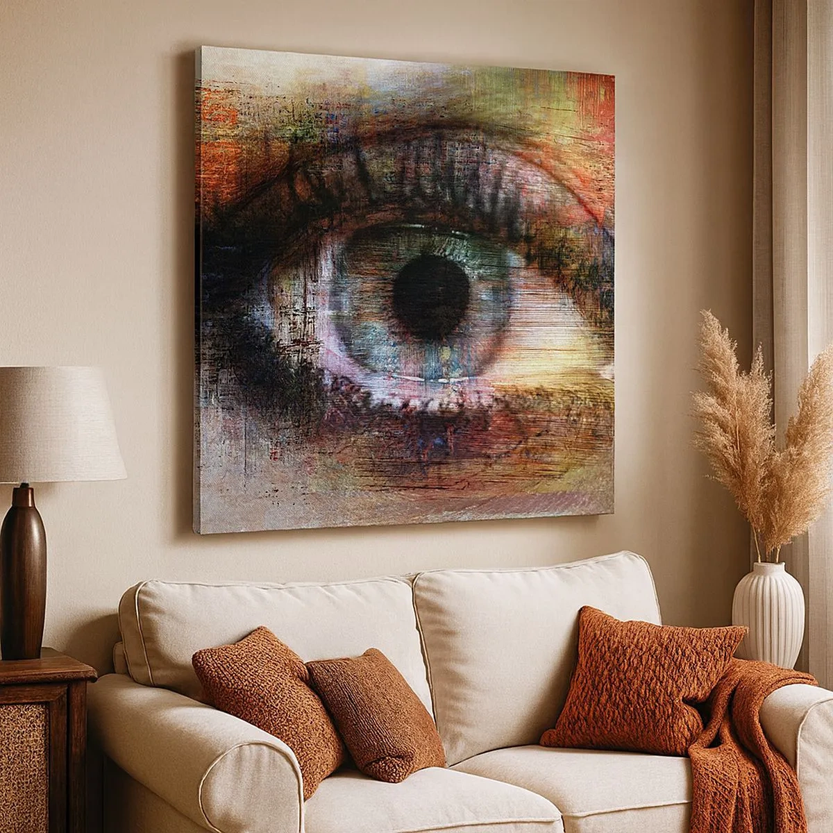 Bild auf Leinwand - Leinwandbild - Du kannst in die Seele sehen - 30x30 cm