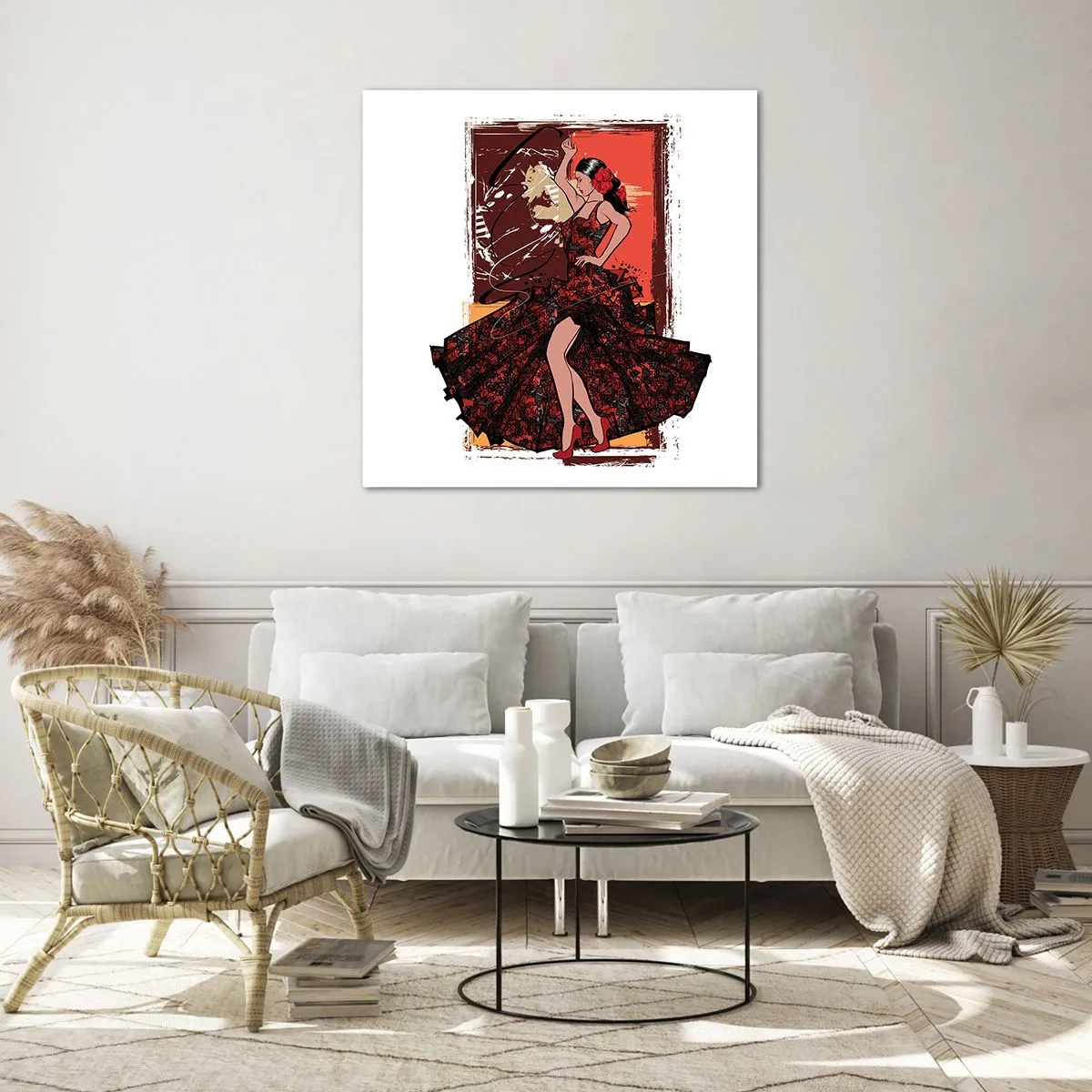 Glasbild - Bild auf glas - Im Rhythmus des Herzens - 70x70 cm