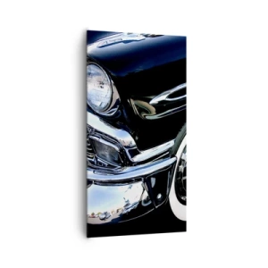 Bild auf Leinwand - Leinwandbild - Klassiker in Silber, Schwarz und Weiß - 65x120 cm