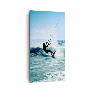 Bild auf Leinwand - Leinwandbild - Hinreißen lassen - 55x100 cm