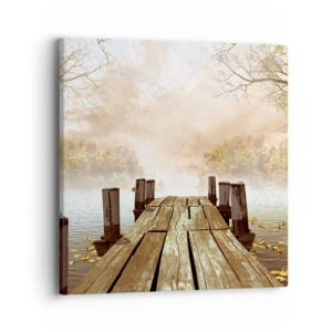 Bild auf Leinwand - Leinwandbild - Die milde Traurigkeit des Herbstes - 40x40 cm