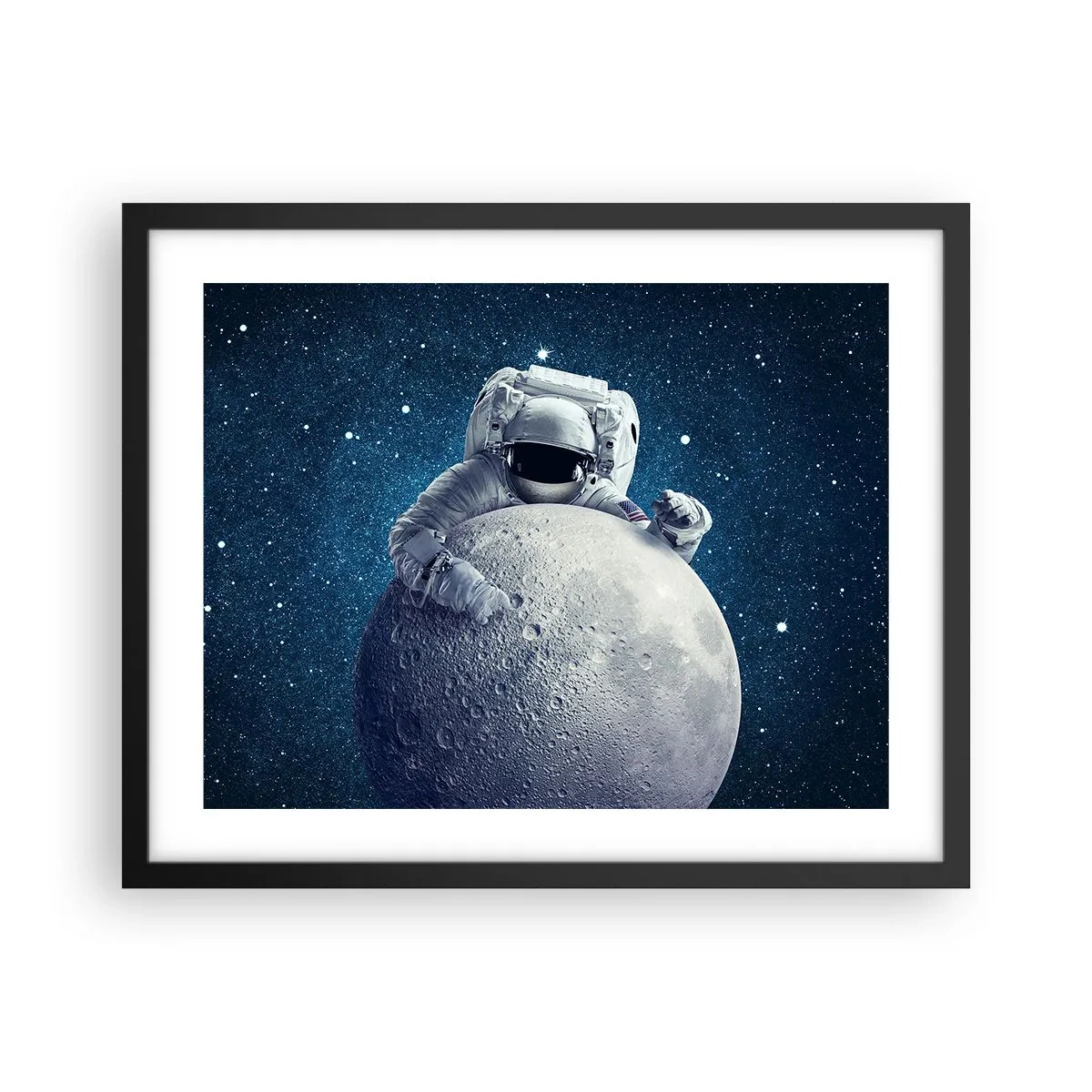 Poster in einem schwarzem Rahmen - Weltraumjoker - 50x40 cm