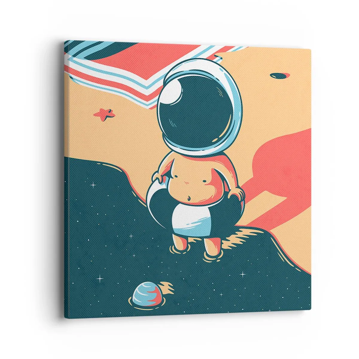 Bild auf Leinwand - Leinwandbild - Aus einer anderen Perspektive - 40x40 cm