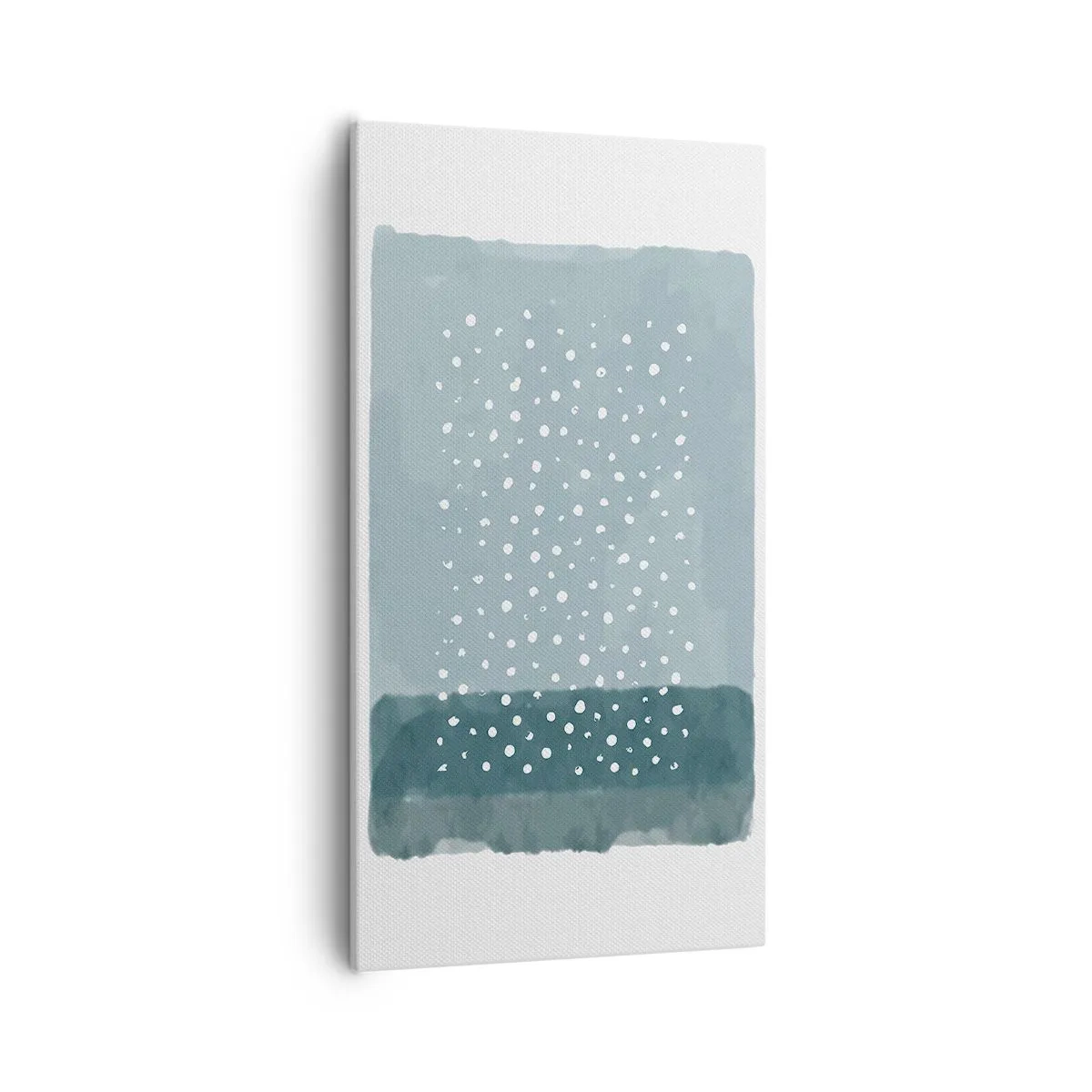 Bild auf Leinwand - Leinwandbild - Auf Blau gewachsen - 55x100 cm