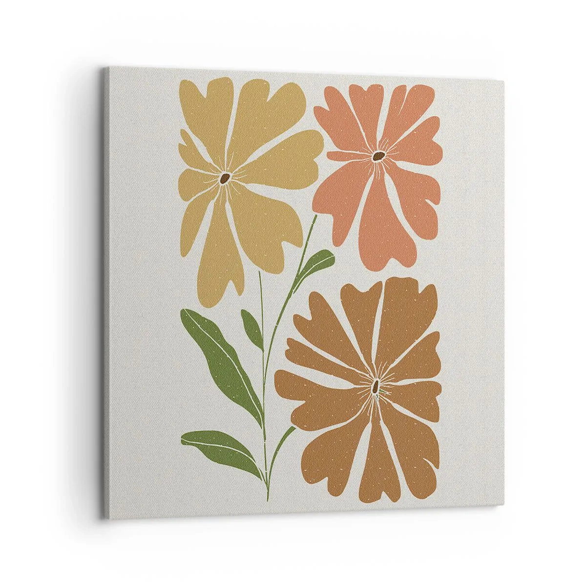 Bild auf Leinwand - Leinwandbild - Natur und Geometrie - 60x60 cm