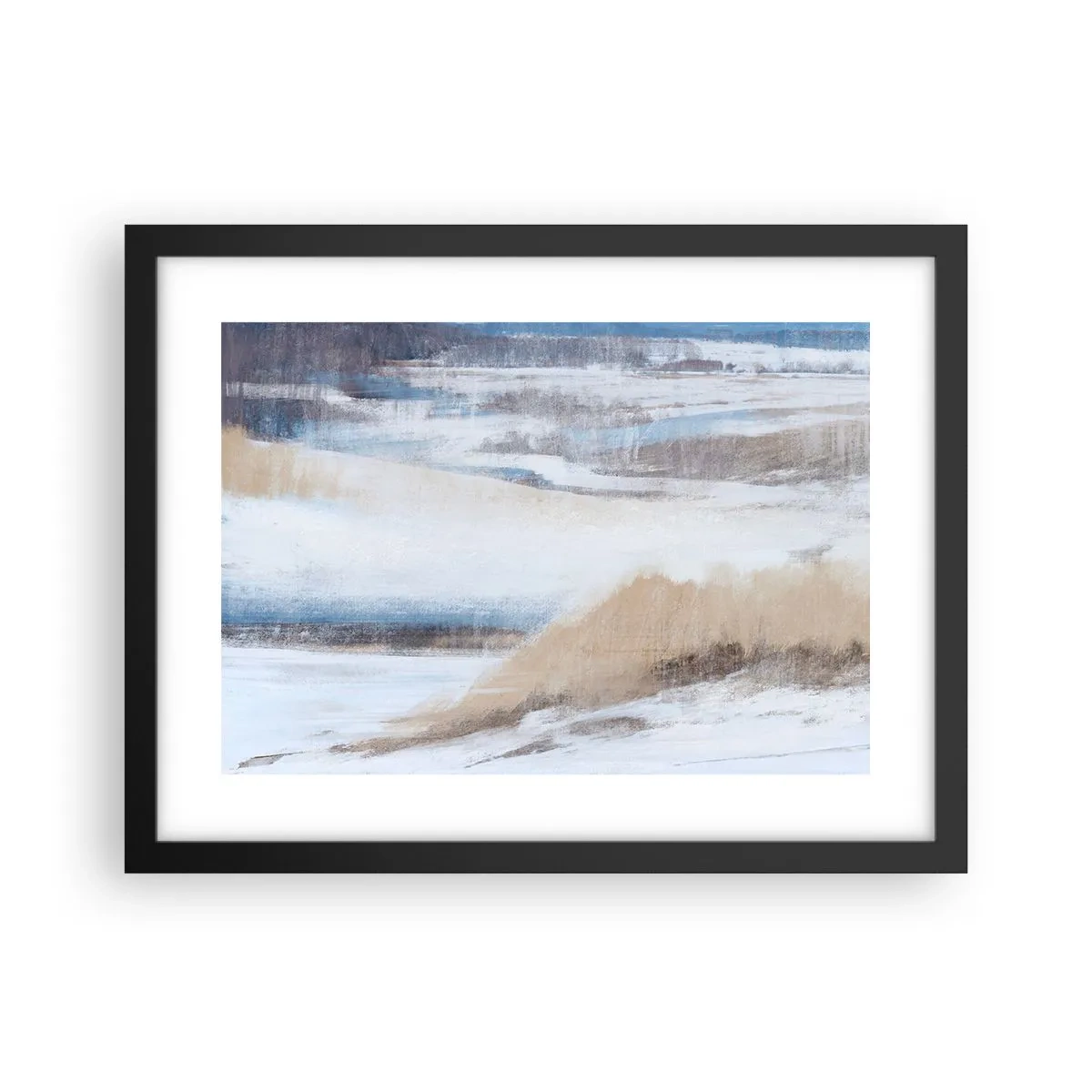 Poster in einem schwarzem Rahmen - Winterkomposition - 40x30 cm