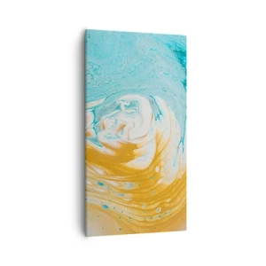 Bild auf Leinwand - Leinwandbild - Pastellwirbel - 55x100 cm