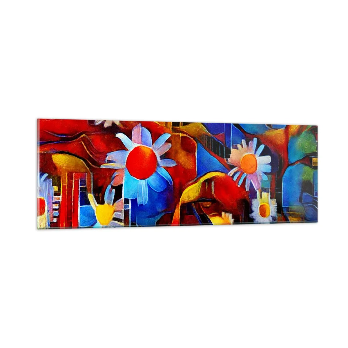 Glasbild - Bild auf glas - Die Farben des Lebens - 90x30 cm
