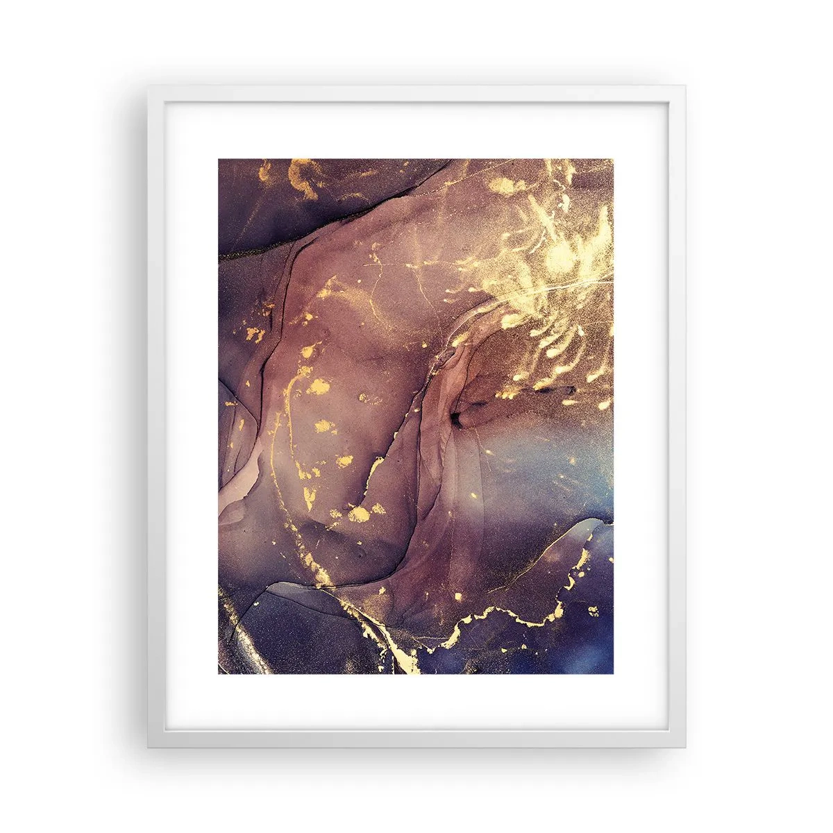 Poster in einem weißen Rahmen - Materie und Geist - 40x50 cm