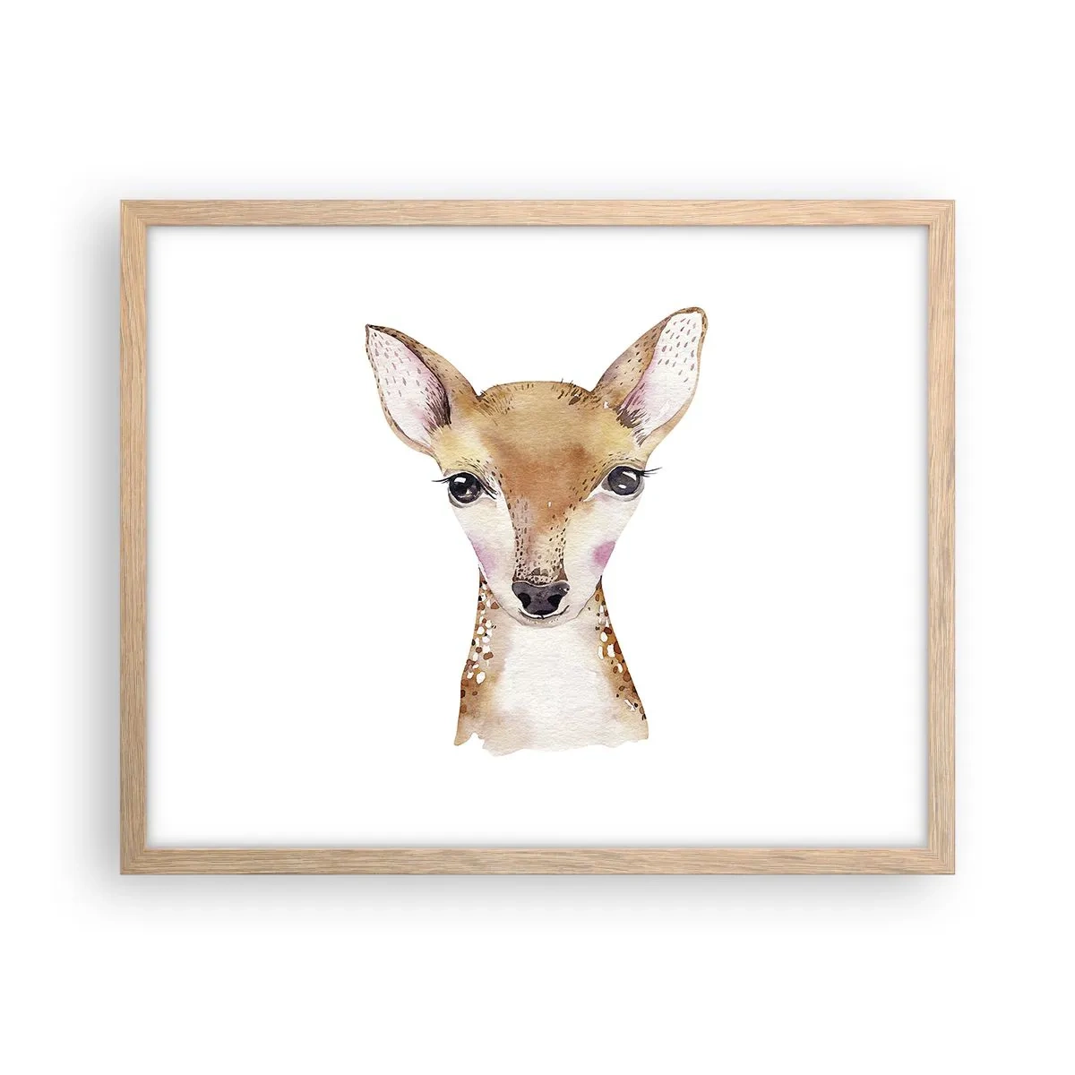 Poster in einem Rahmen aus heller Eiche - Die Natur der Unschuld - 50x40 cm