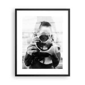 Poster in einem schwarzem Rahmen - Schöpfer und Material - 40x50 cm