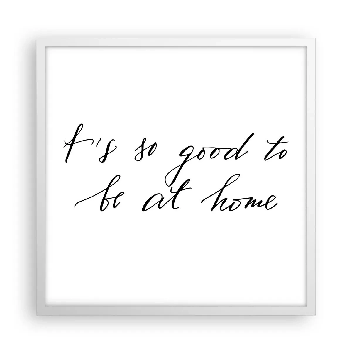 Poster in einem weißen Rahmen - Die ganze Wahrheit - 50x50 cm