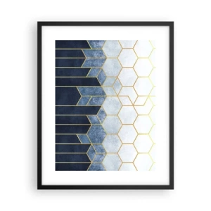 Poster in einem schwarzem Rahmen - Komposition im synkopischen Rhythmus - 40x50 cm