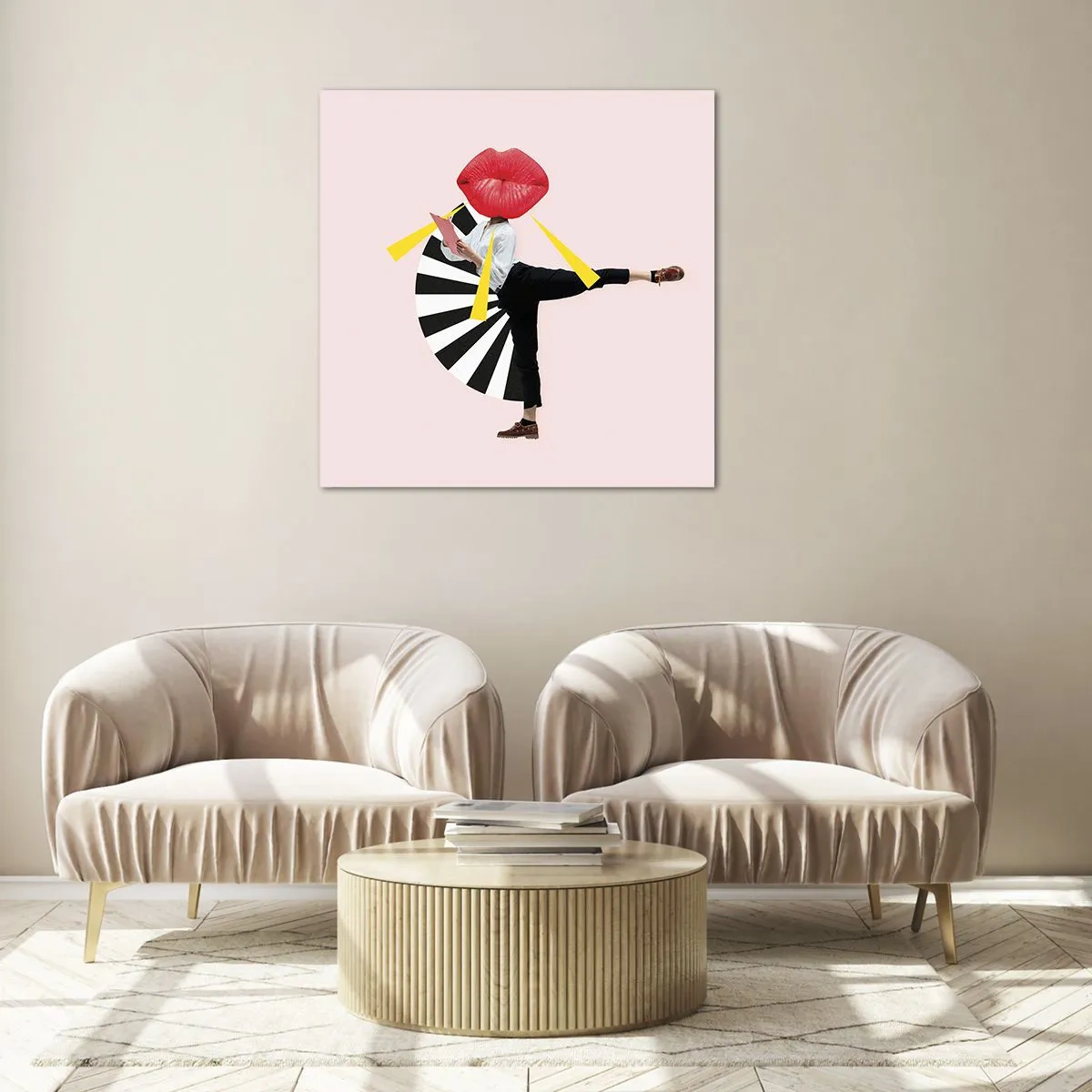 Glasbild - Bild auf glas - Surreale Pop-Art - 50x50 cm