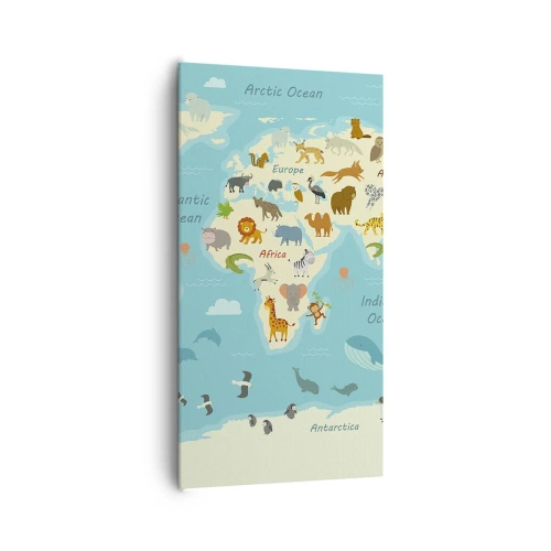 Bild auf Leinwand - Leinwandbild - Gute Nachbarn - 65x120 cm