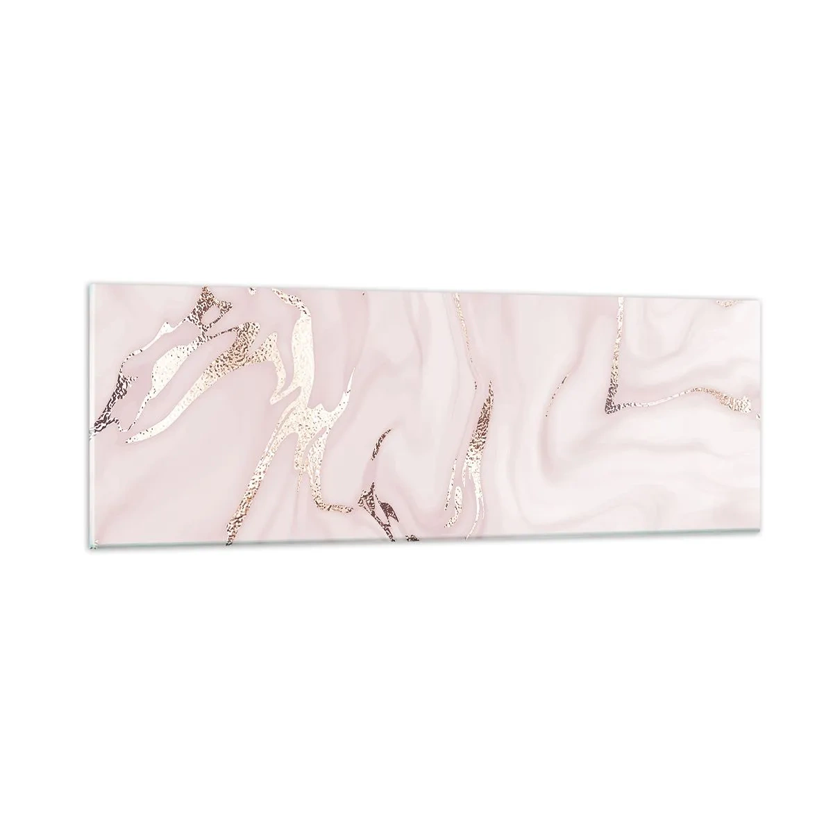 Glasbild - Bild auf glas - In einem rosa Schal - 90x30 cm