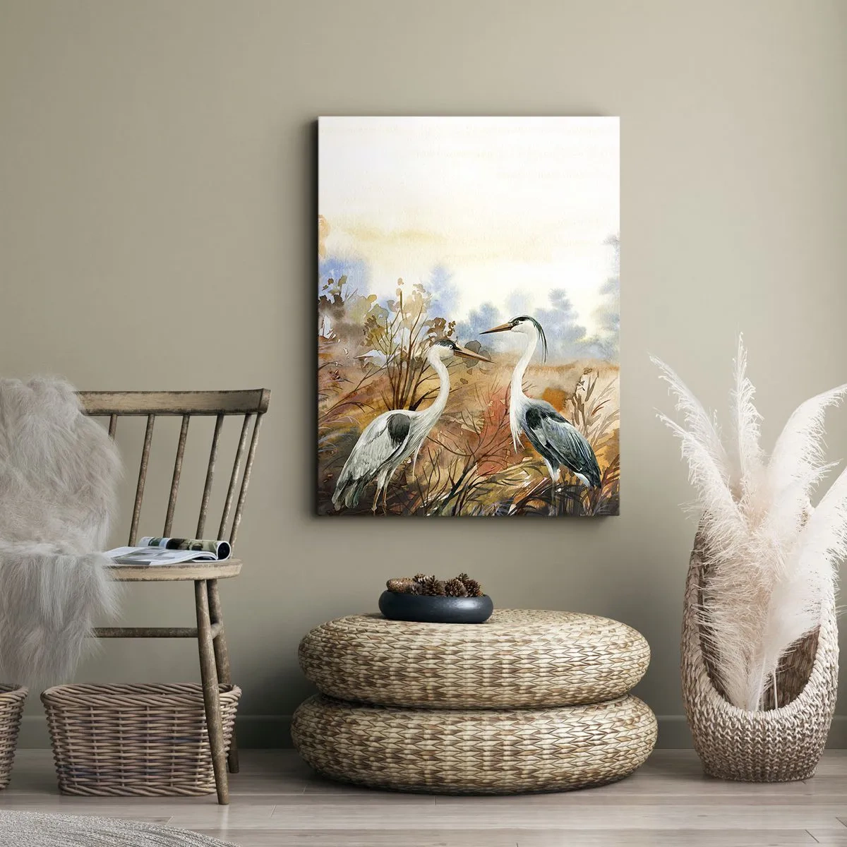 Bild auf Leinwand - Leinwandbild - Wohin im Herbst? - 45x80 cm