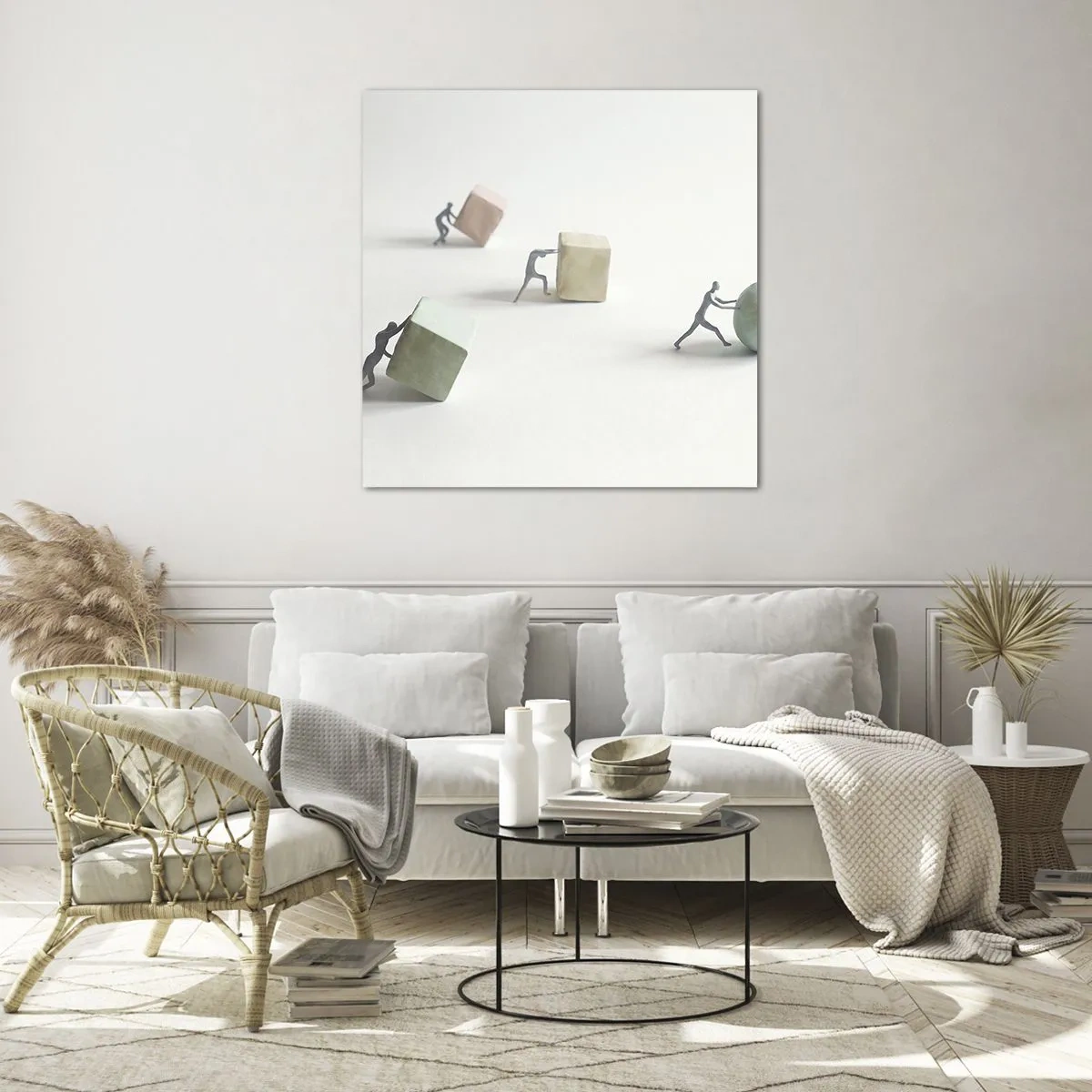 Glasbild - Bild auf glas - Pures Leben - 60x60 cm