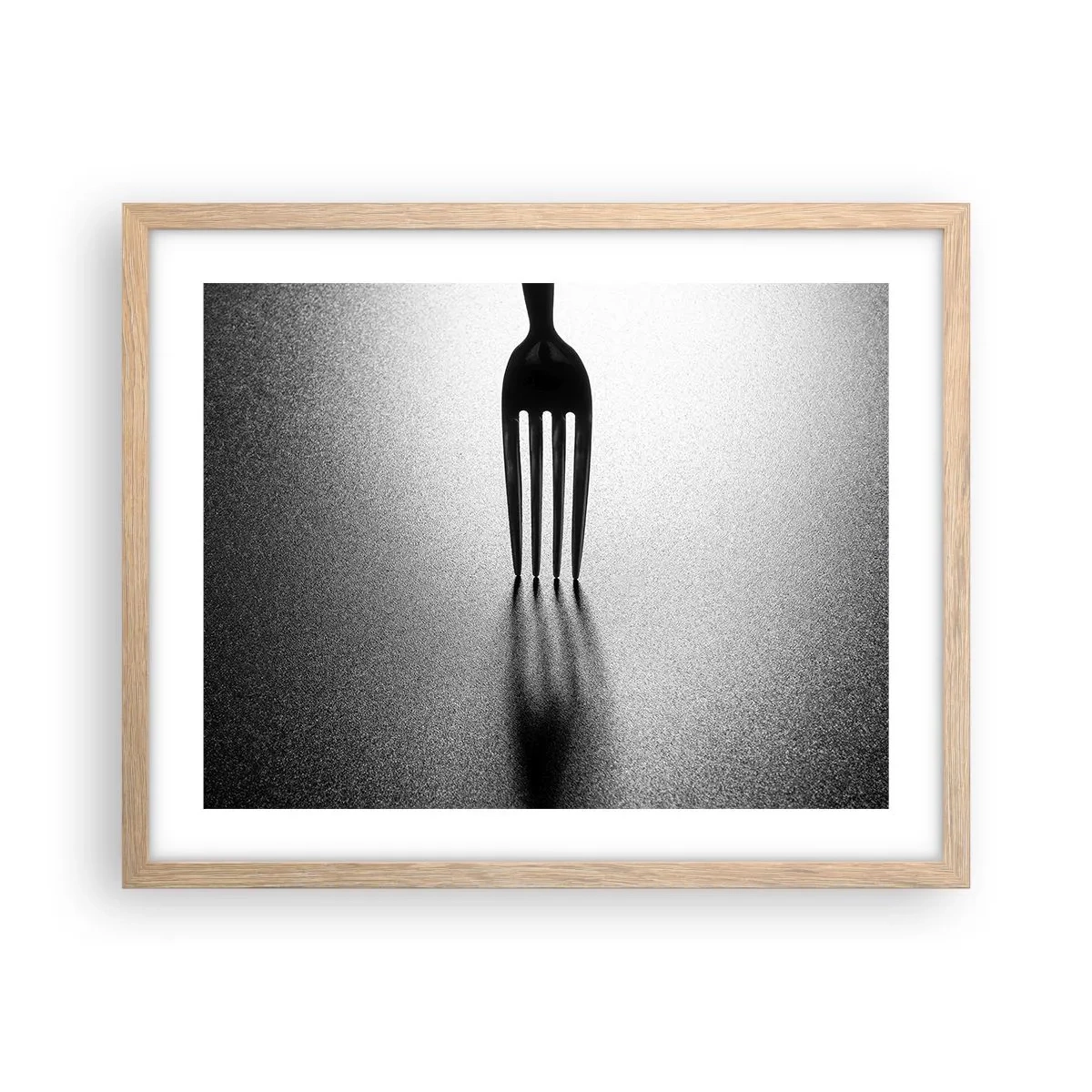 Poster in einem Rahmen aus heller Eiche - Licht und Schatten - 50x40 cm