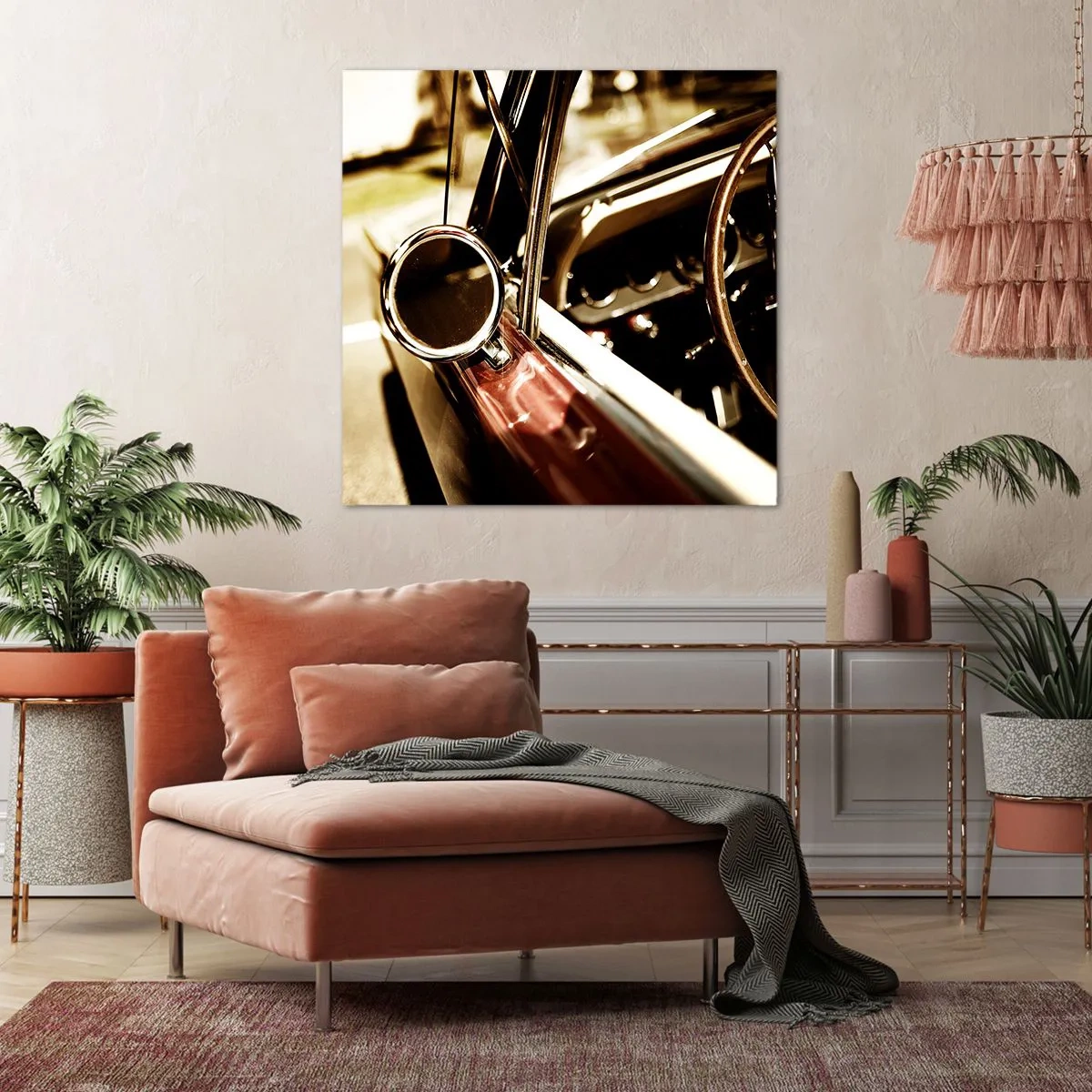 Bild auf Leinwand - Leinwandbild - Ein Auto mit Seele - 50x50 cm