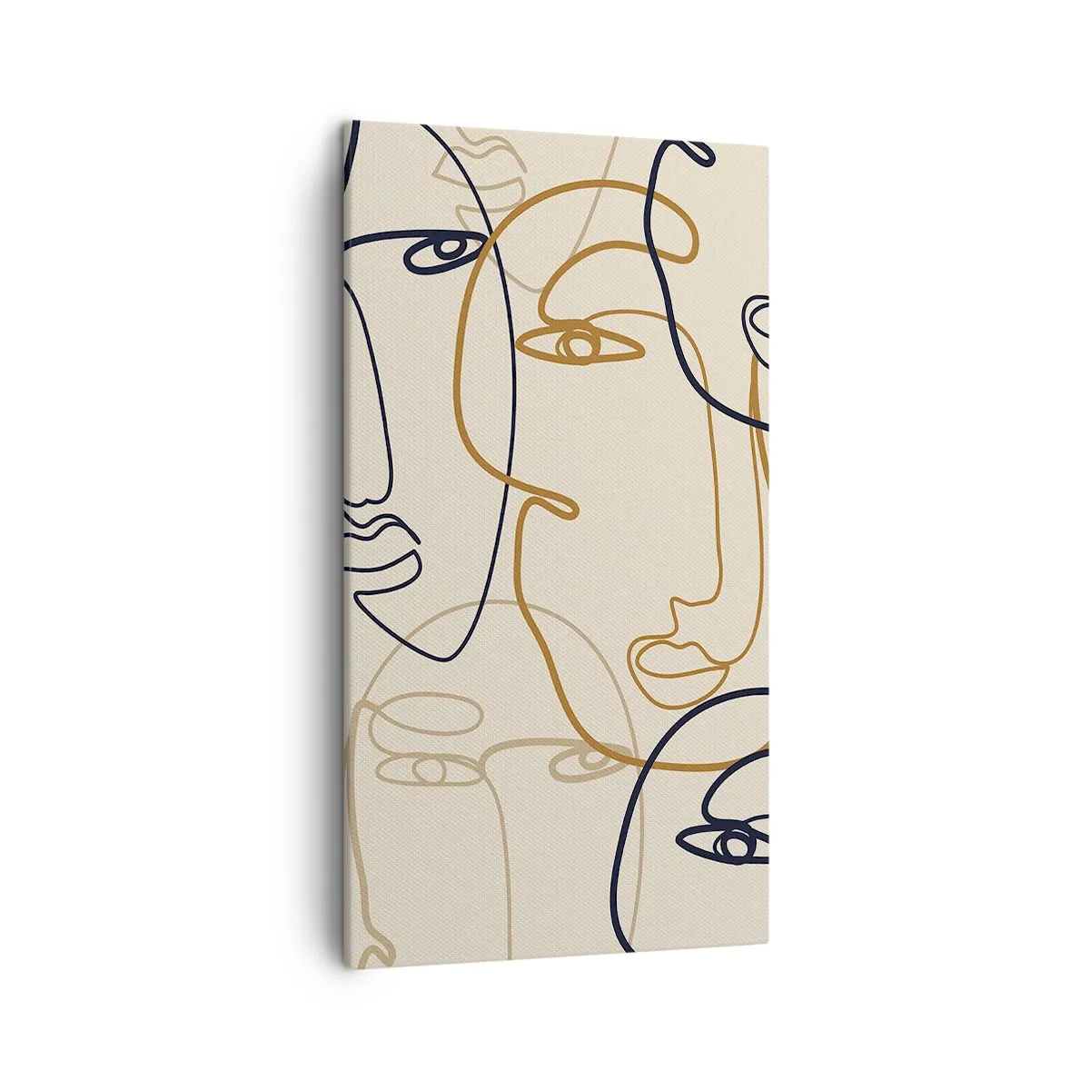 Bild auf Leinwand - Leinwandbild - Das Porträt wird multipliziert - 45x80 cm
