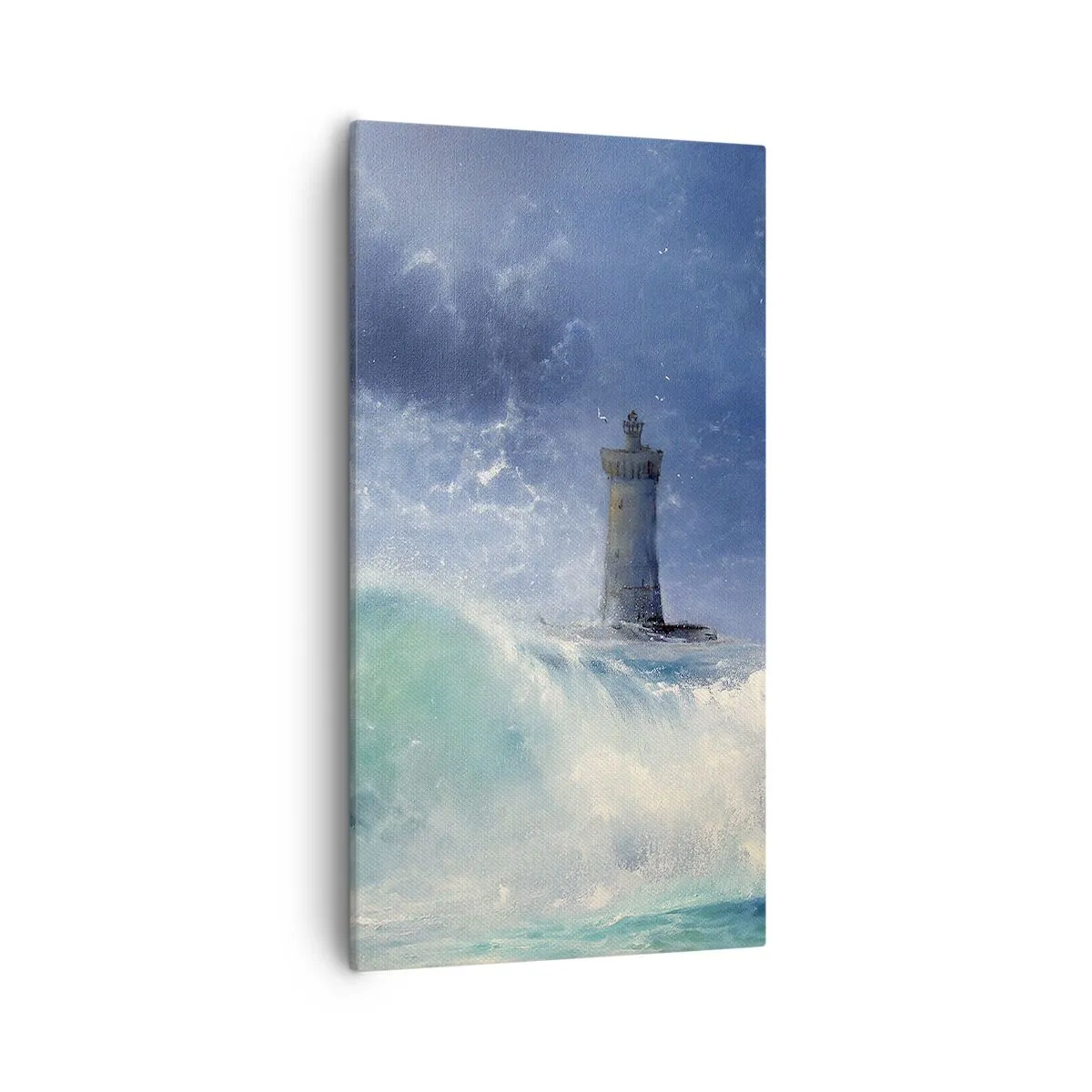 Bild auf Leinwand - Leinwandbild - Auf der Hut vor den Elementen - 55x100 cm