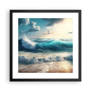 Poster in einem schwarzem Rahmen - Es summt nur für dich - 40x40 cm