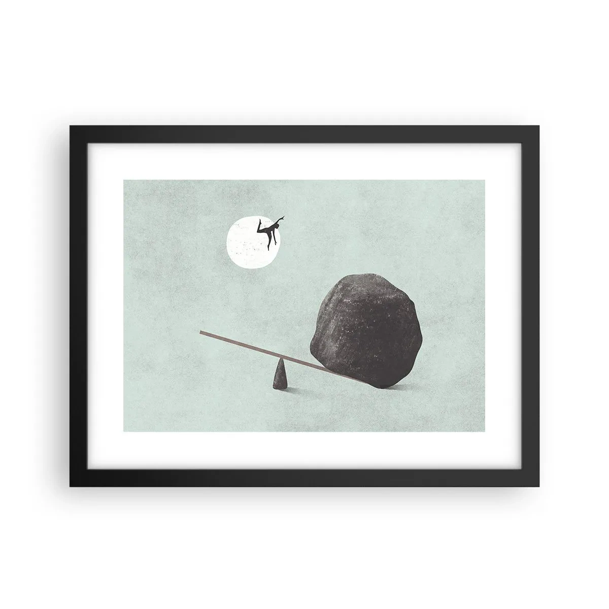 Poster in einem schwarzem Rahmen - Erfüllte Träume - 40x30 cm