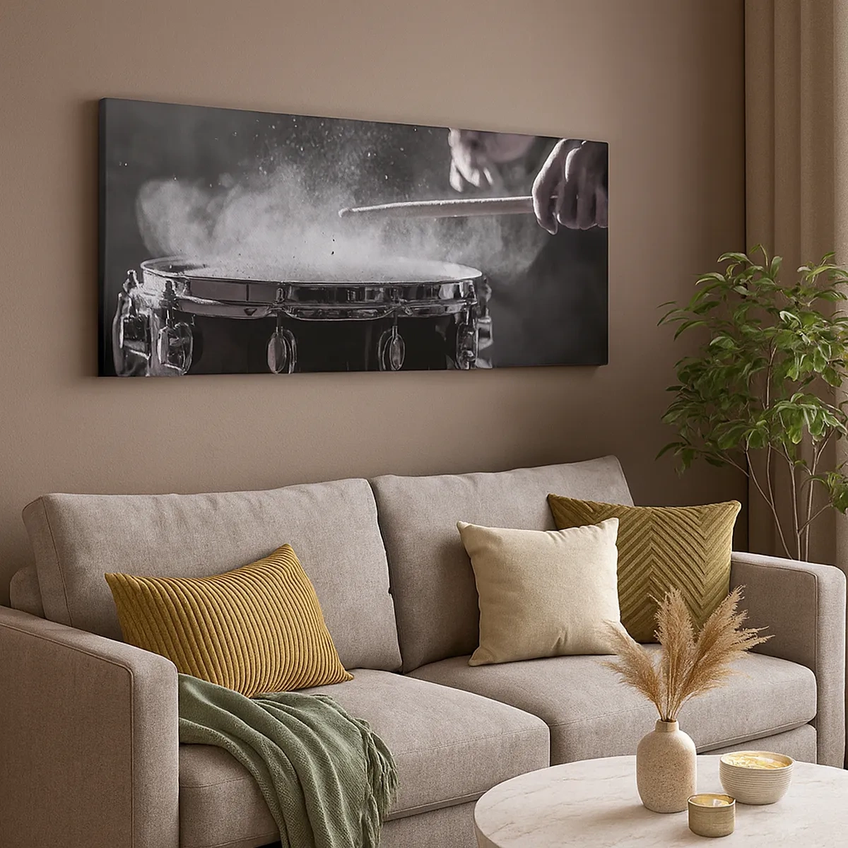 Bild auf Leinwand - Leinwandbild - Der Puls der Musik - 30x30 cm