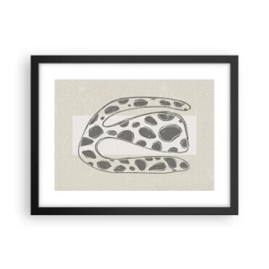 Poster in einem schwarzem Rahmen - Seltsame Kreatur - 40x30 cm