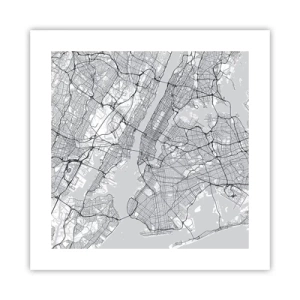 Poster - Die Anatomie einer Metropole - 40x40 cm