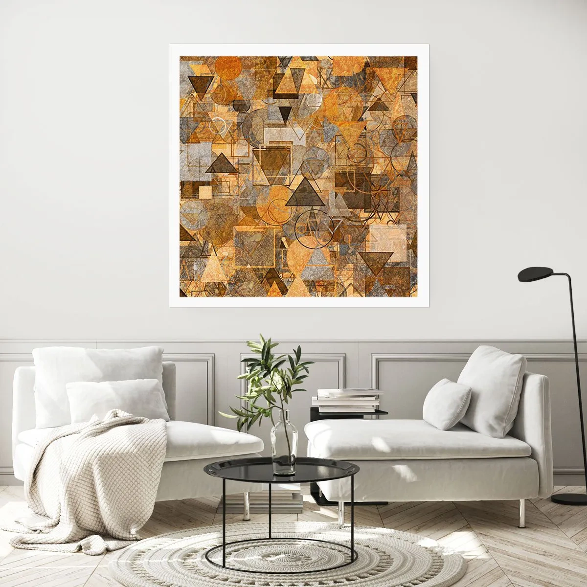 Poster - Die Welt in Form - 50x50 cm