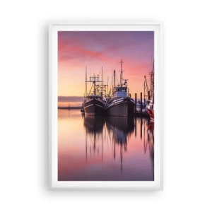 Poster in einem weißen Rahmen - Vor dem nächsten Tag - 61x91 cm