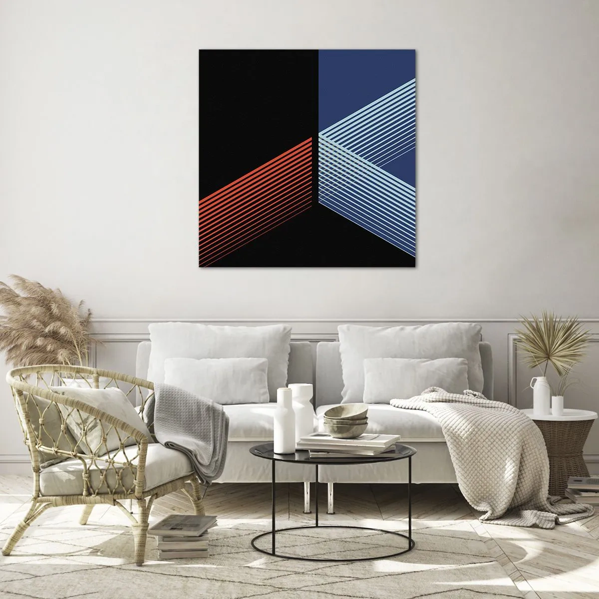 Glasbild - Bild auf glas - Eine einfache Geschichte - 60x60 cm