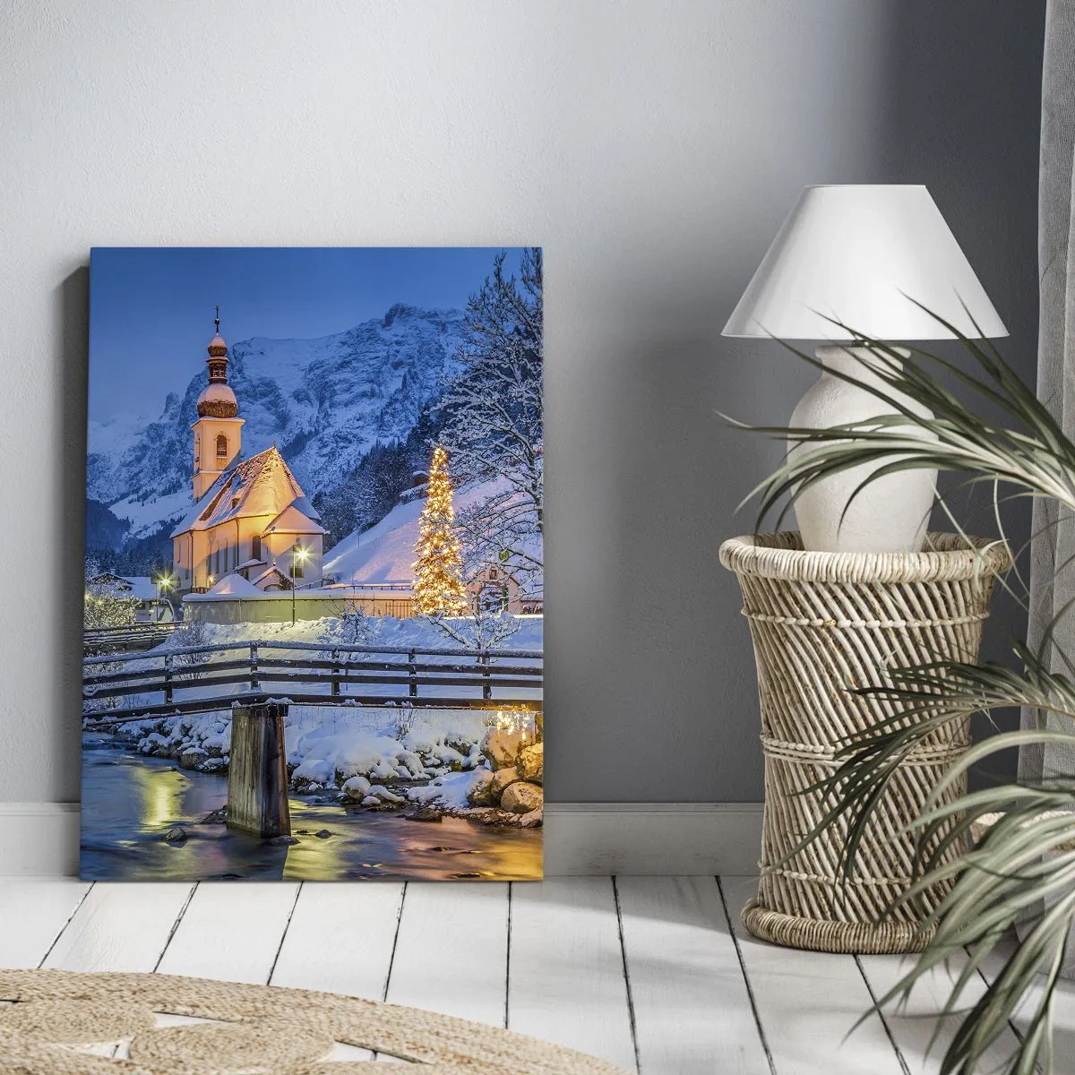 Bild auf Leinwand - Leinwandbild - Weihnachtsgeist - 45x80 cm