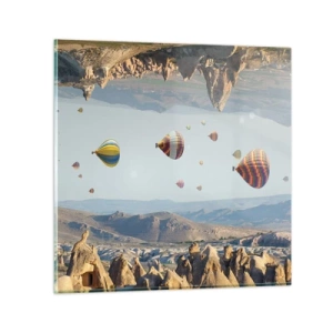 Glasbild - Bild auf glas - Hier ist alles möglich - 30x30 cm