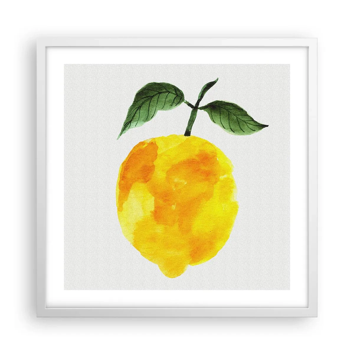 Poster in einem weißen Rahmen - So schmeckt man die Sonne - 50x50 cm