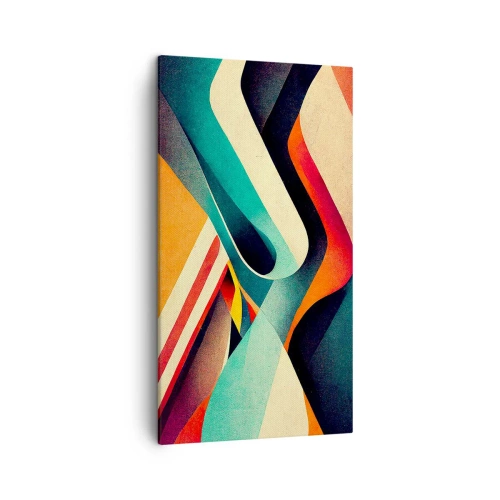 Bild auf Leinwand - Leinwandbild - Intensive Komposition - 45x80 cm