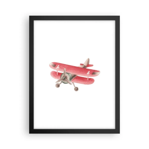 Poster in einem schwarzem Rahmen - Bereit für Höhenflüge - 30x40 cm